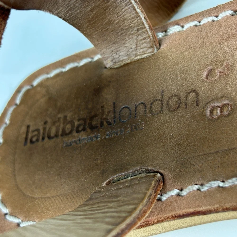 ANTHROPOLOGY LAID BACK LONDON THONG FLIP FLOP SIZE 38 or 7.5 - Picture 4 of 7